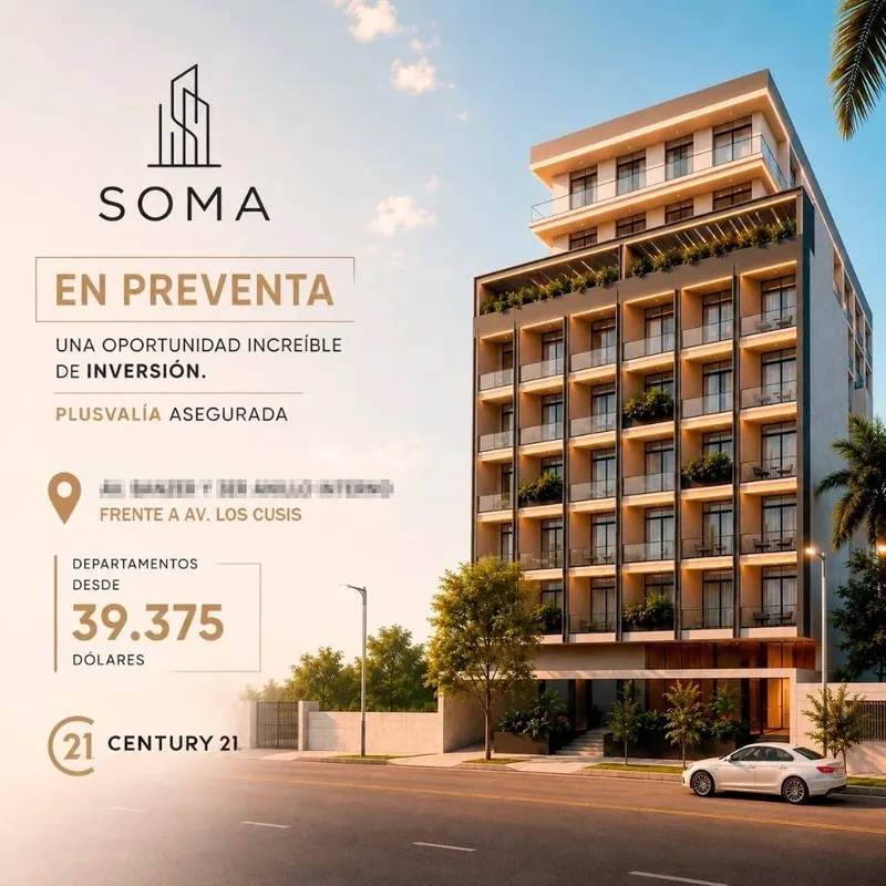 Monoambiente en preventa en la torre Soma, Av. Banzer, Zona Norte: foto 3 de 9