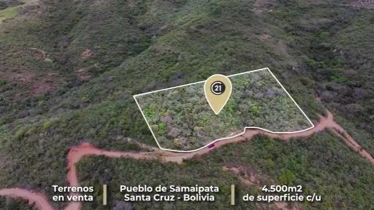 4,500 m² lot for sale in Las Colinas, Samaipata: foto 6 de 11