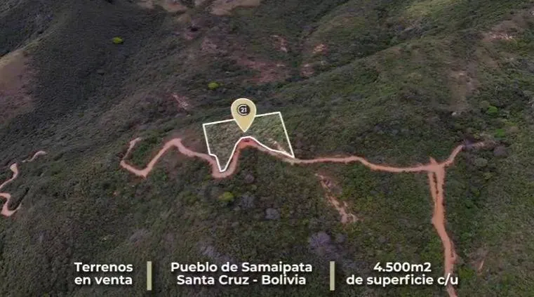 4,500 m² lot for sale in Samaipata, Las Colinas development: foto 6 de 11