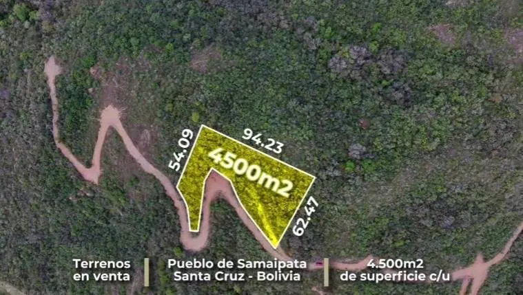 4,500 m² lot for sale in Samaipata, Las Colinas development: foto 7 de 11