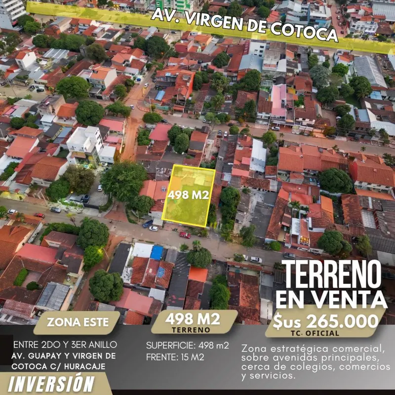 Terreno de 498 m² en venta sobre la Av. Virgen de Cotoca, Zona Este: foto 5 de 11