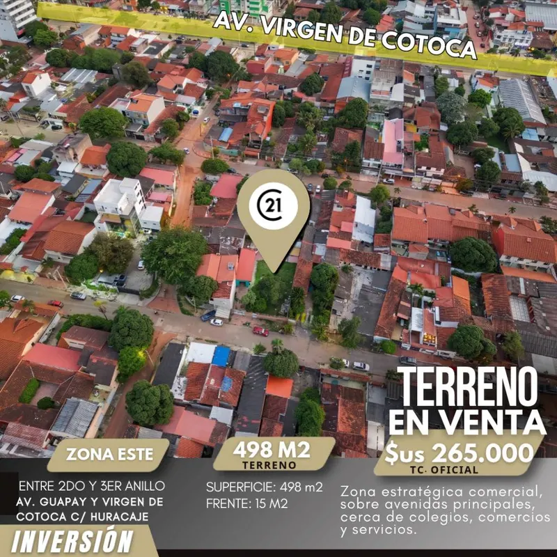Terreno de 498 m² en venta sobre la Av. Virgen de Cotoca, Zona Este: foto 6 de 11