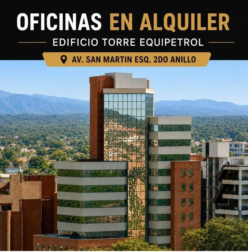 Oficina de 290 m² en alquiler en el Edificio Torre Equipetrol: foto 2 de 6