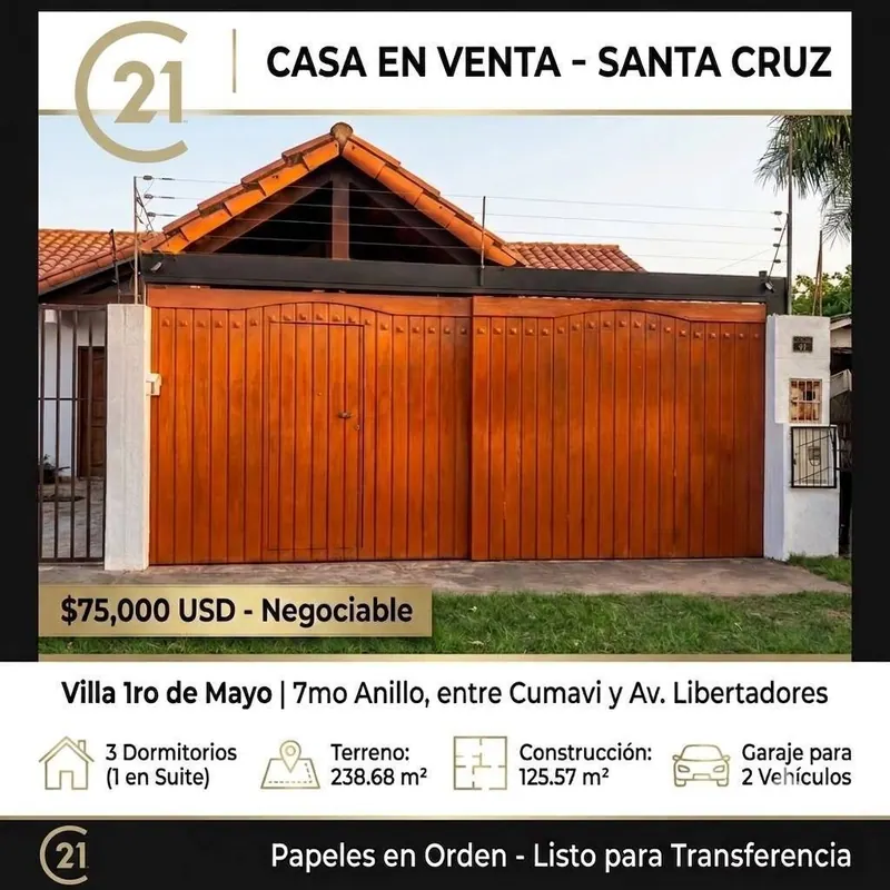 Casa de 3 dormitorios en venta en Villa 1ro de Mayo, Zona Este: foto 2 de 17