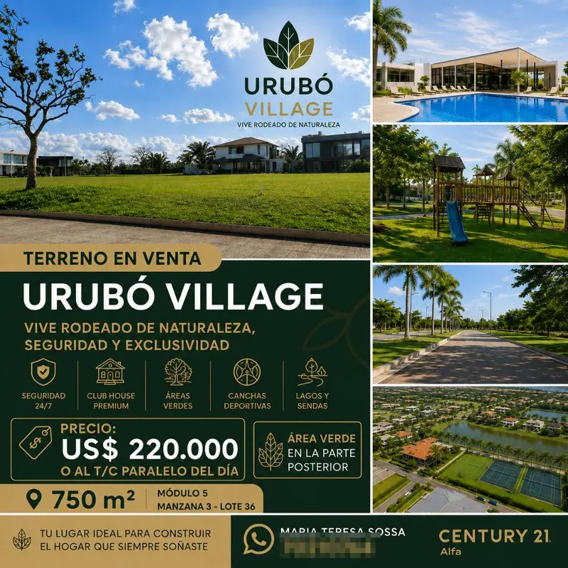 750 m² lot for sale in Urubó Village, Urubó: foto 2 de 13