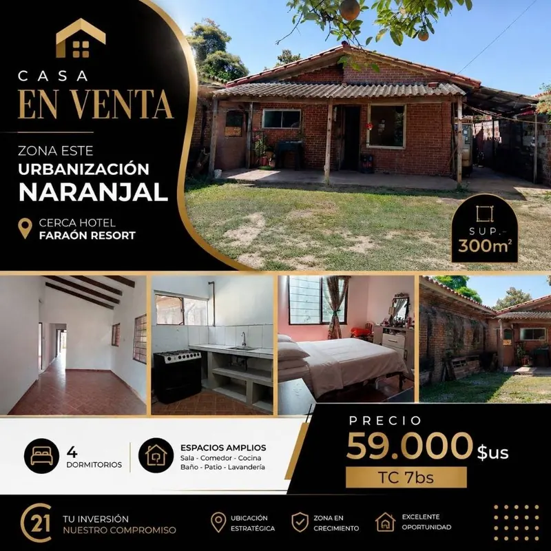 Casa de 4 dormitorios en venta en el barrio Naranjal, Zona Este: foto 2 de 13