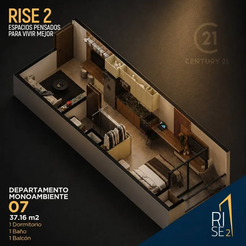 Parqueo de 13 m² en preventa en el edificio Rise 2, Zona Norte: foto 3 de 11