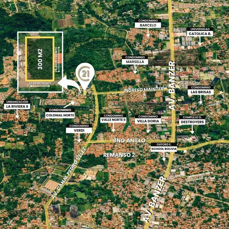Terreno de 300 m² en venta en la Zona Norte, km 9 por Mainter: foto 2 de 4