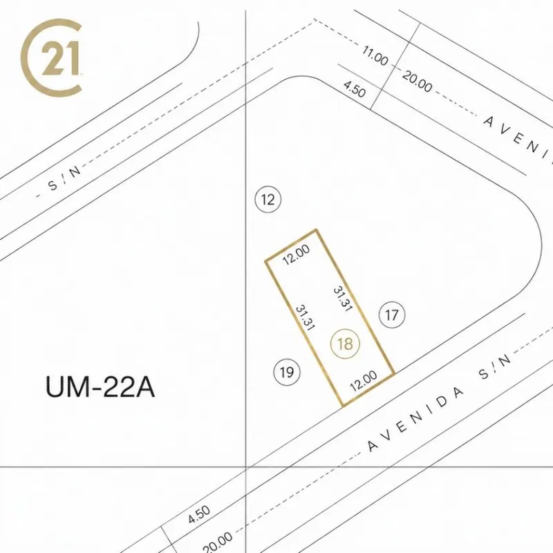 375.60 m² lot for sale in the North Zone, Av. G77: foto 2 de 3