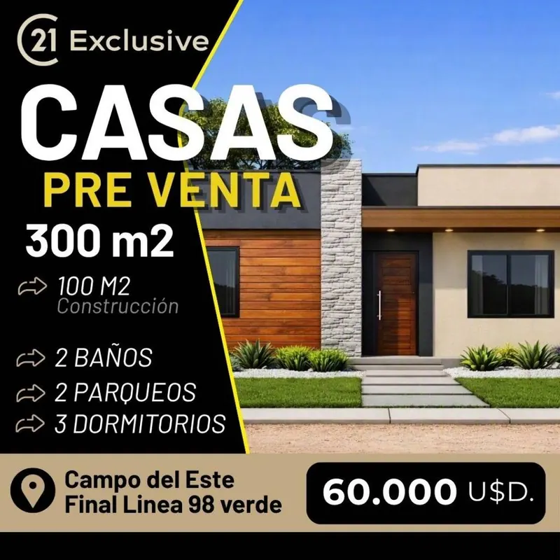 Casa de 3 dormitorios en preventa en Casa de Campo del Este: foto 1 de 4