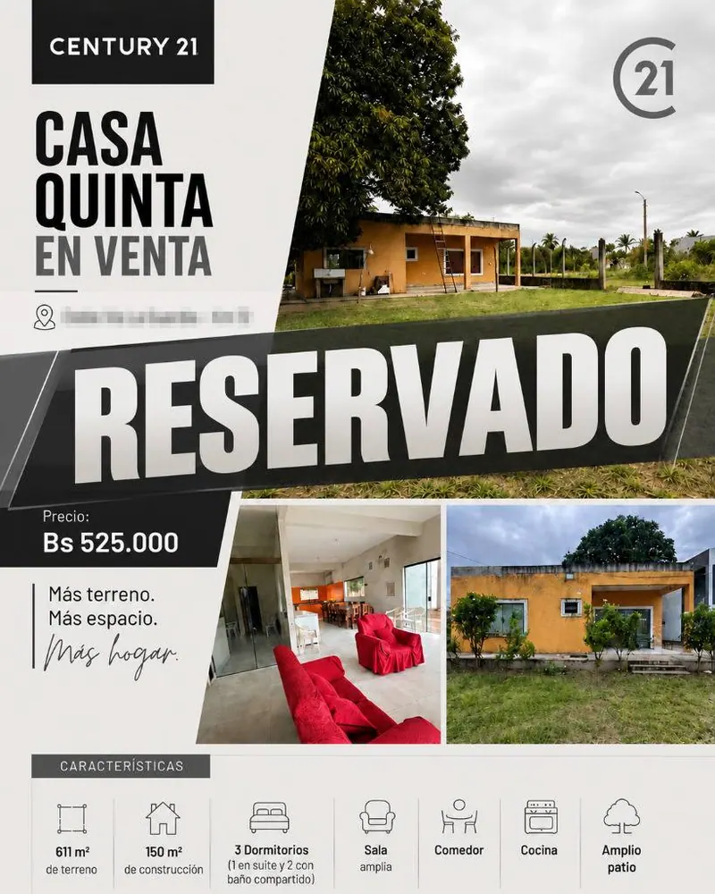 Casa de 3 dormitorios en venta en la Doble Vía La Guardia, km 12: foto 2 de 11