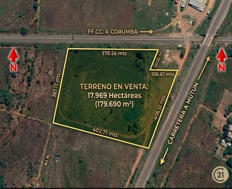 Terreno industrial de 17,9 hectáreas en venta en Puerto Suárez: foto 2 de 6
