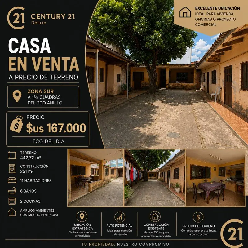 House for sale 1½ blocks from the 2nd ring, 442.72 m² lot: foto 2 de 12