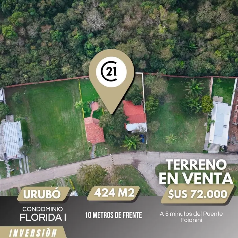 424 m² lot for sale in the Florida 1 gated community, Urubó: foto 2 de 4