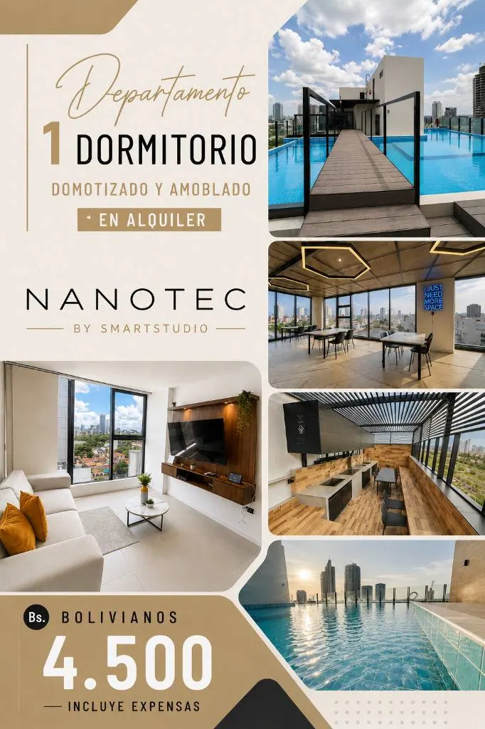 Furnished 1-bedroom apartment for rent in Nanotec: foto 2 de 9