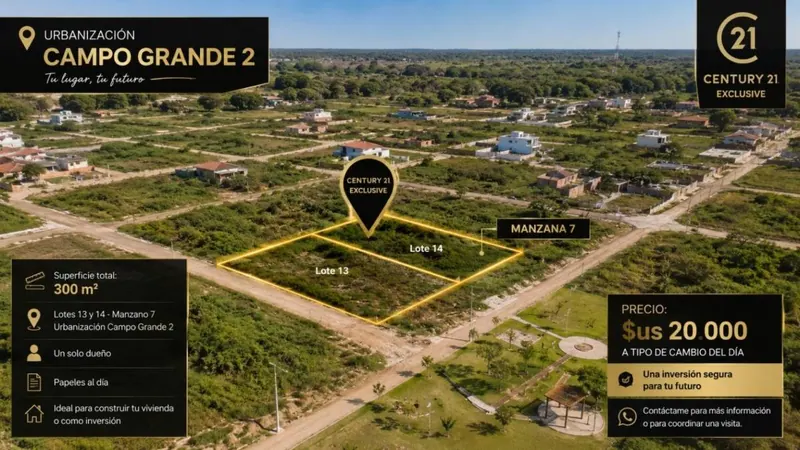 Terreno de 300 m² en venta en la urbanización Campo Grande 2: foto 2 de 4