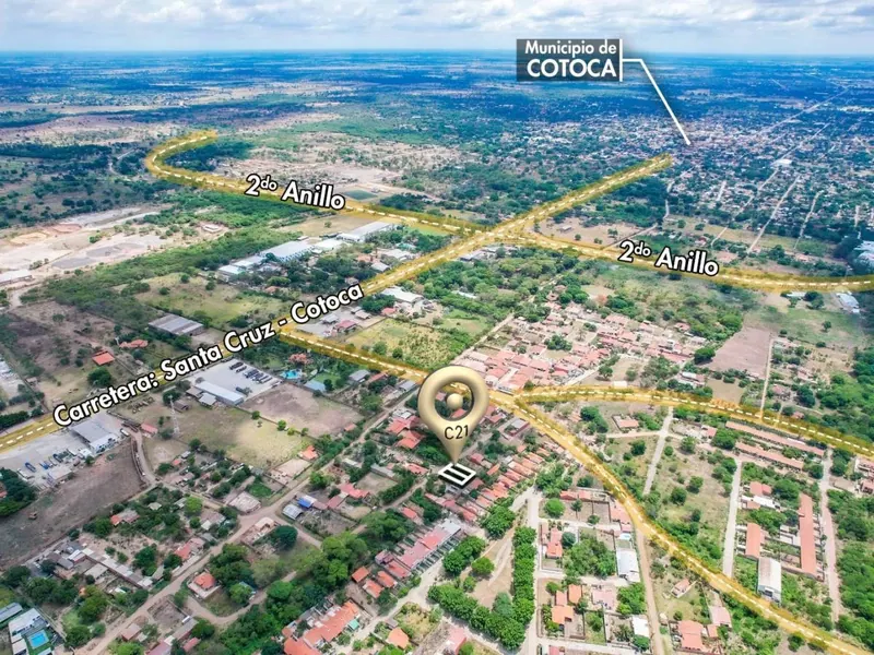 Terreno de 300 m² en venta en la urbanización Tarope, Cotoca: foto 2 de 4