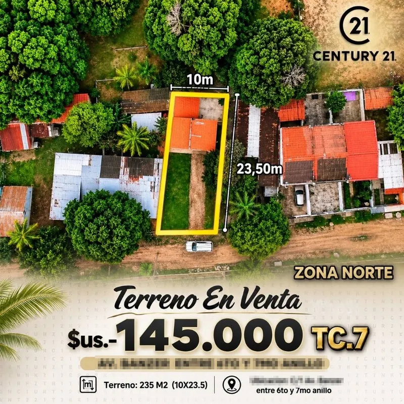 235 m² lot for sale on Av. Banzer, North Zone: foto 6 de 7