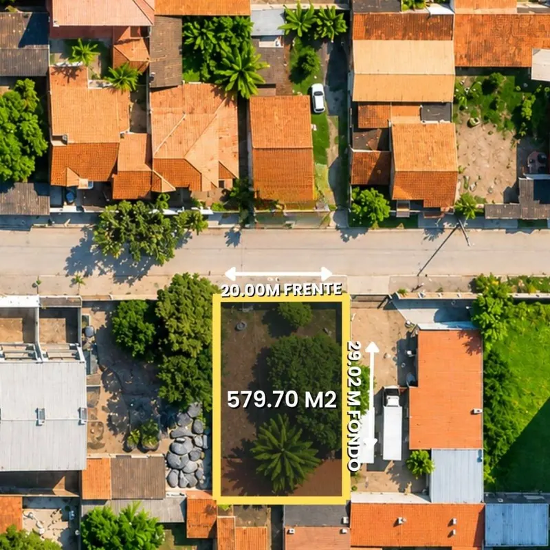 579.70 m² lot for sale on the 5th ring and Av. Santos Dumont: foto 1 de 4