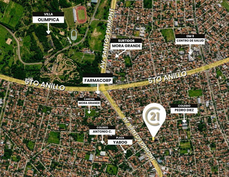579.70 m² lot for sale on the 5th ring and Av. Santos Dumont: foto 3 de 4