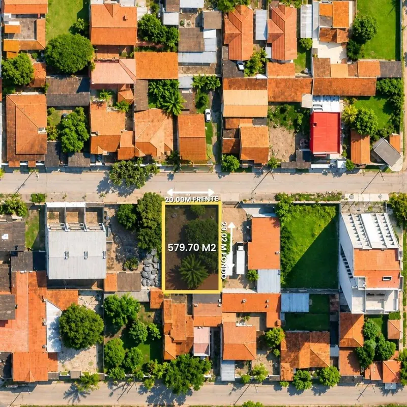 579.70 m² lot for sale on the 5th ring and Av. Santos Dumont: foto 4 de 4