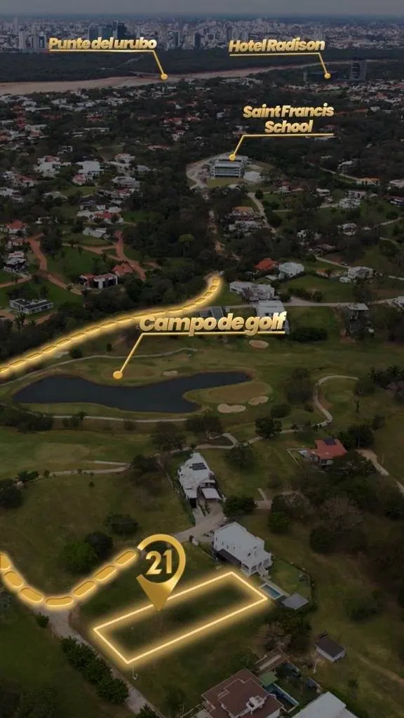 Terreno de 1.060,47 m² en venta en Urubó Golf, módulo 3: foto 2 de 4