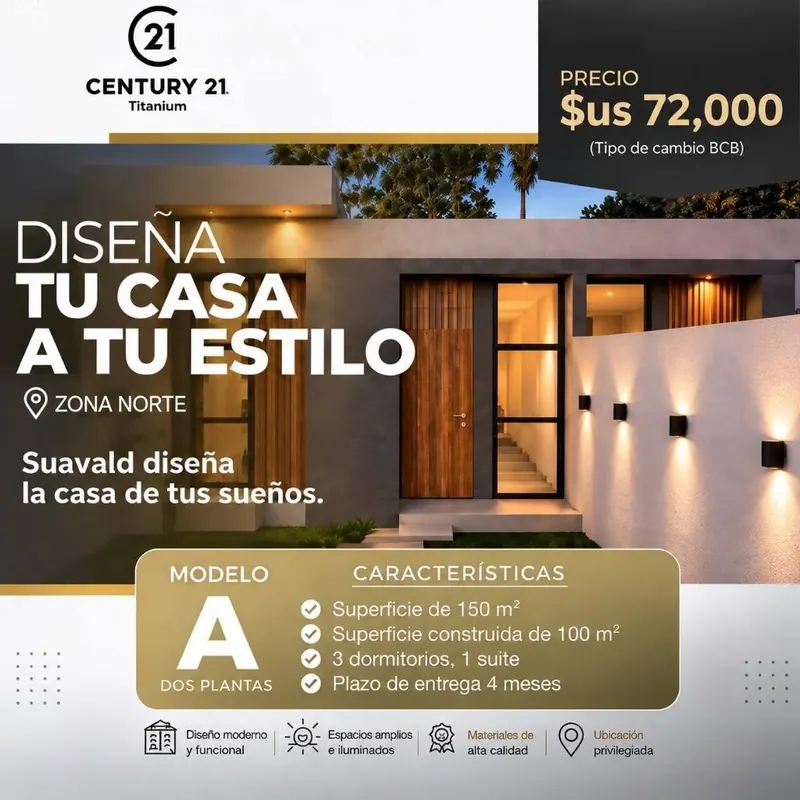 3-bedroom pre-construction house in the North Zone: foto 2 de 3