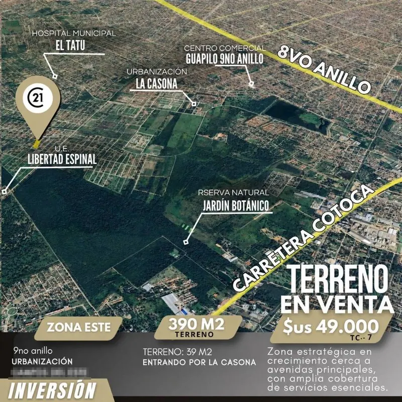 Terreno de 390 m² en venta en Campos del Este, Zona Este: foto 1 de 1