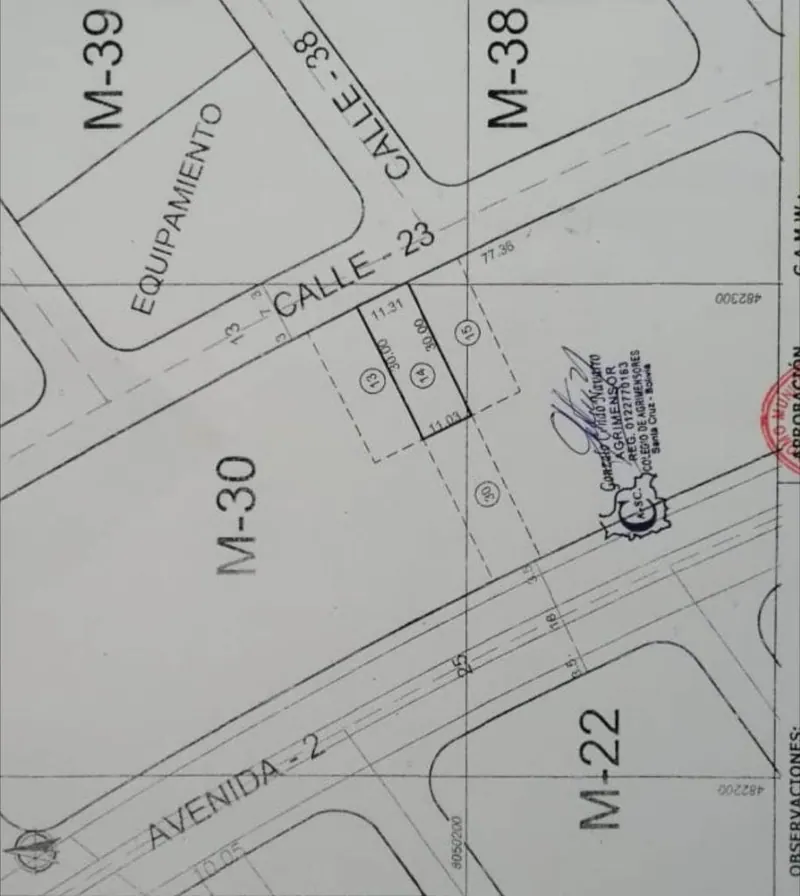 Terreno de 335,18 m² en venta en Akualand Guapay, Warnes: foto 2 de 2
