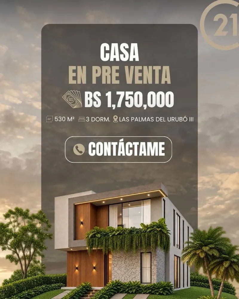 3-bedroom house in pre-construction in Las Palmas del Urubó: foto 2 de 9