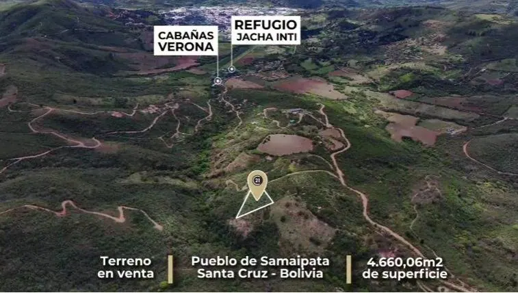 Terreno de 4.660,01 m² en venta en Samaipata, Barrio Arriba: foto 4 de 8