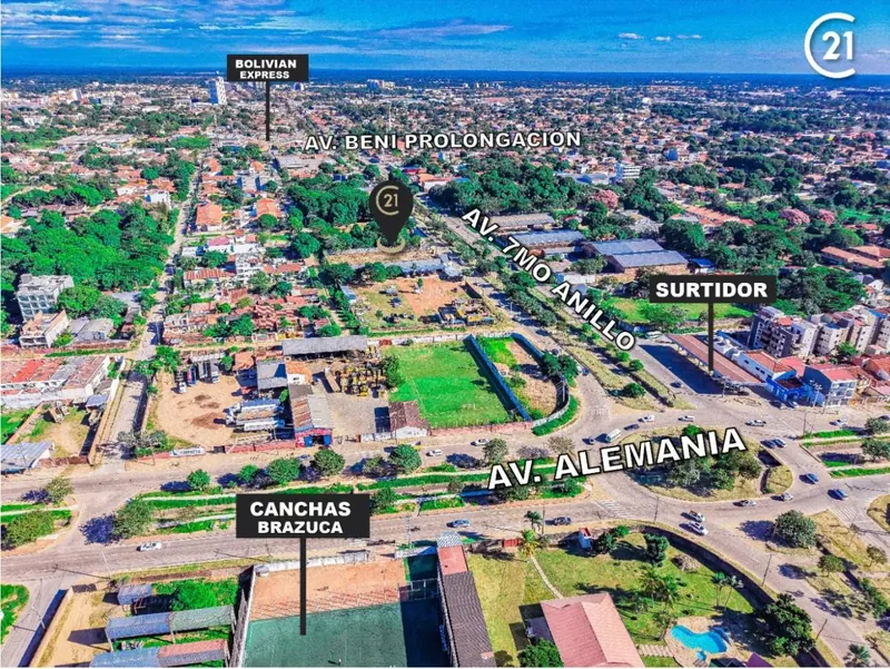 Terreno de 2.712,53 m² en venta sobre el séptimo anillo, Zona Norte: foto 3 de 6
