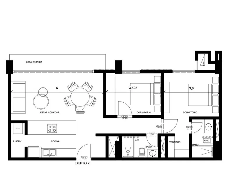 Departamento de 2 dormitorios en venta en Stratto Up, Equipetrol: foto 18 de 18