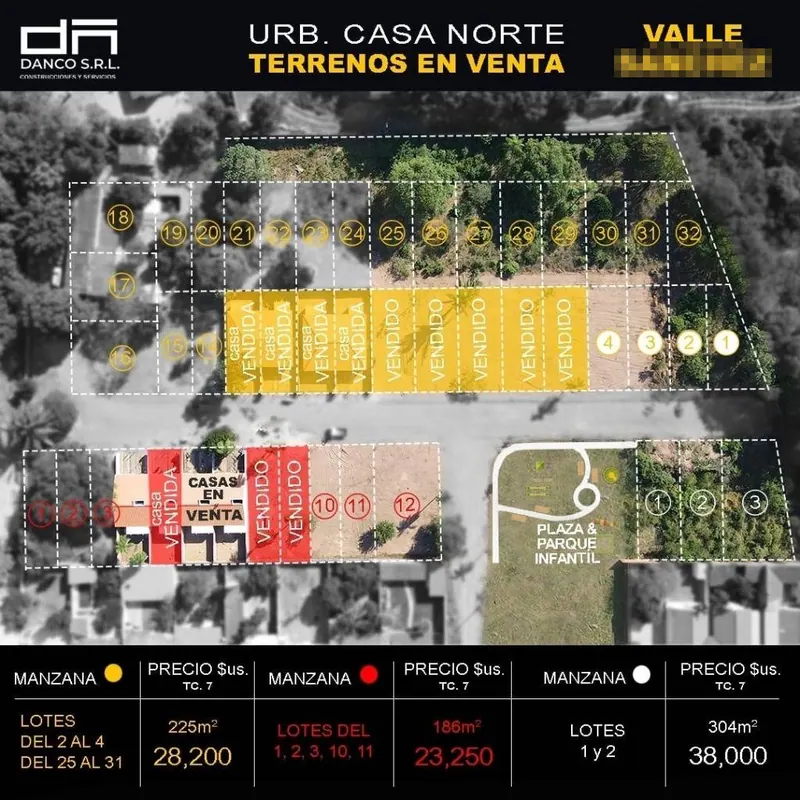 186.8 m² lot for sale in Casa Norte, Valle Sánchez, Warnes: foto 4 de 5
