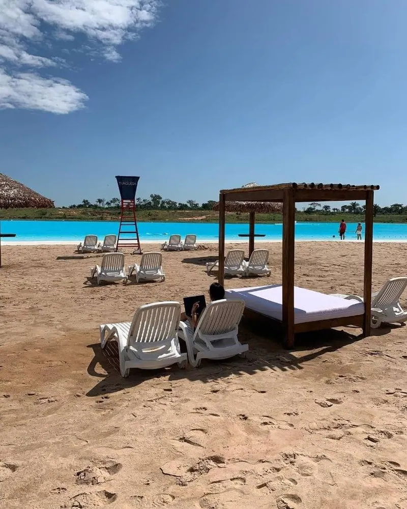 Terreno de 920 m² en venta en el condominio Playa Turquesa, Urubó: foto 8 de 10