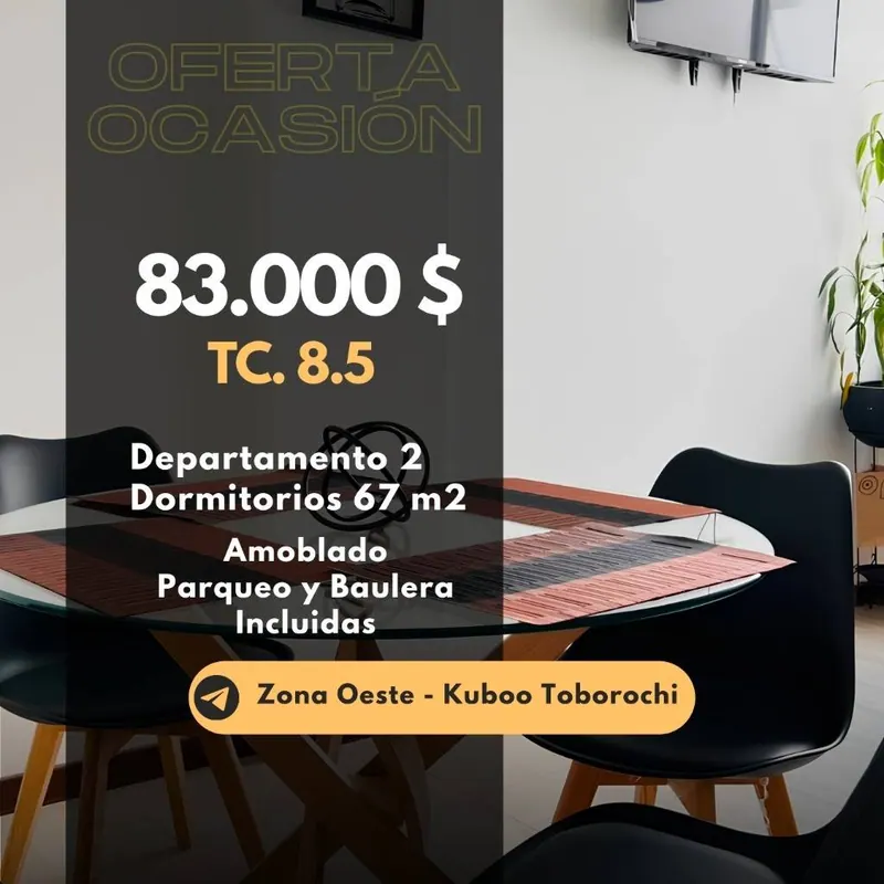 Departamento amoblado de 2 dormitorios en venta en Kuboo Toborochi: foto 9 de 17