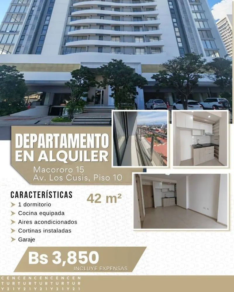 1-bedroom apartment for rent in Macororó 15, with garage: foto 2 de 10