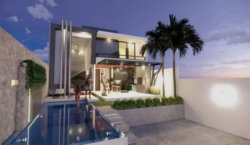 4-bedroom house for sale, pre-construction, in Los Batos, Urubó: foto 2 de 7
