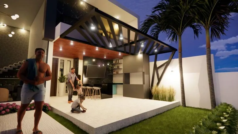 4-bedroom house for sale, pre-construction, in Los Batos, Urubó: foto 7 de 7