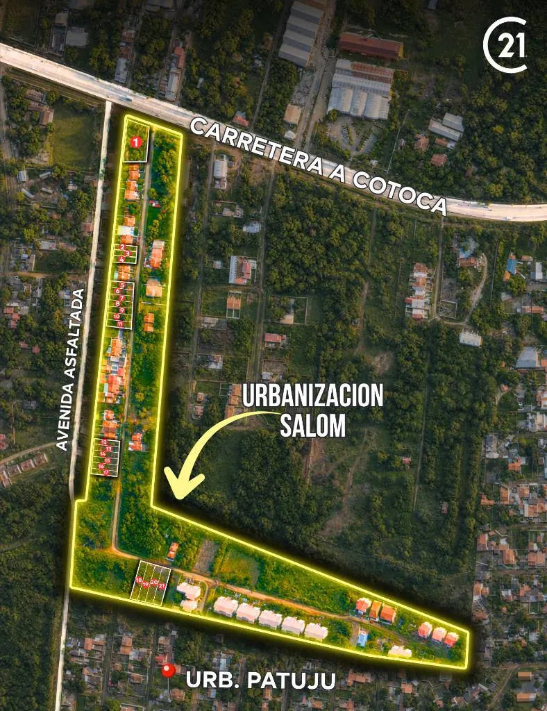 274 m² lot for sale in the gated Salom development, Cotoca: foto 2 de 6
