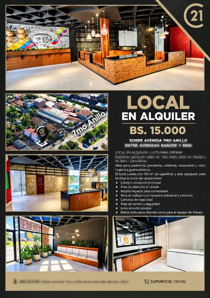 Local comercial en alquiler sobre la Av. 7mo Anillo, Zona Norte: foto 14 de 15