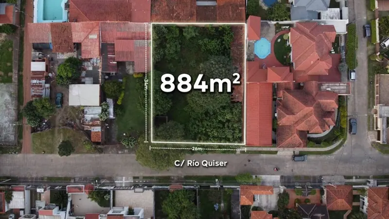 884 m² lot for sale in Las Palmas, Río Quiser street: foto 1 de 3