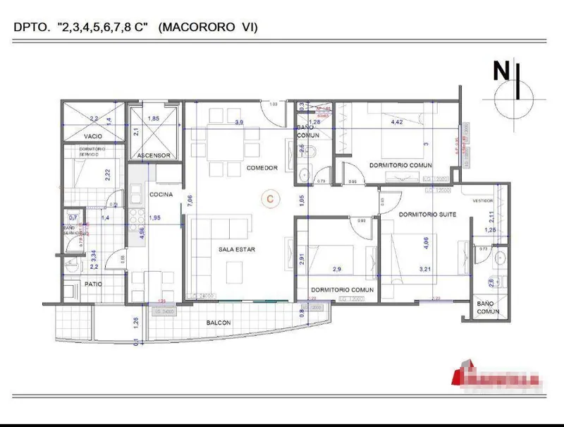 3-bedroom apartment for sale in Macororó 6, North Zone: foto 9 de 9