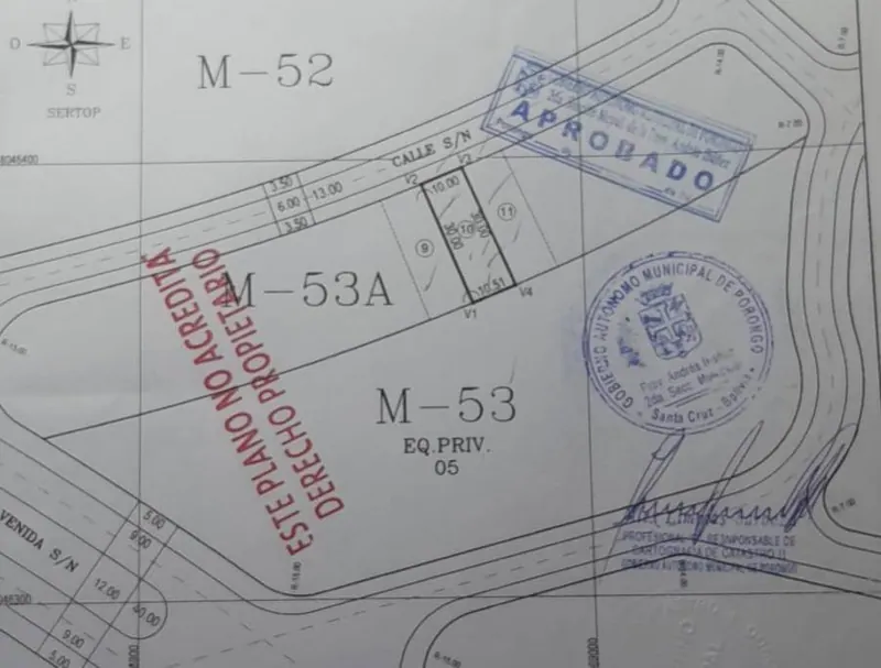 307.65 m² lot for sale in Los Portones del Urubó: foto 2 de 2