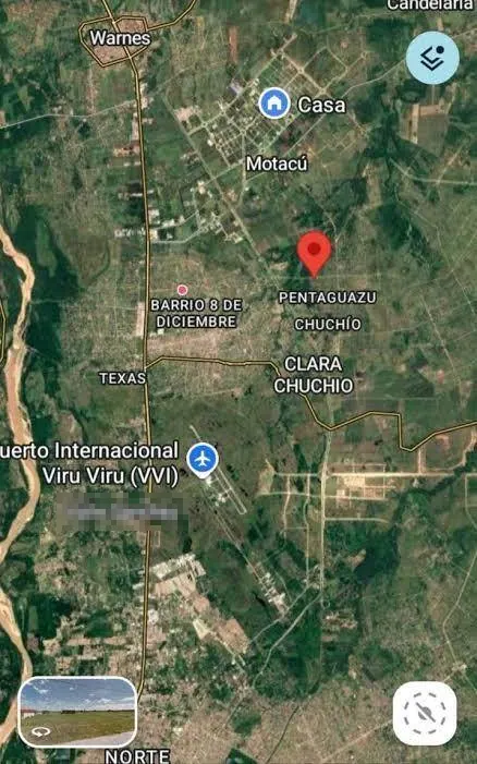 Terreno de 467 m² en venta en la urbanización Pentaguazú II, Warnes: foto 3 de 3