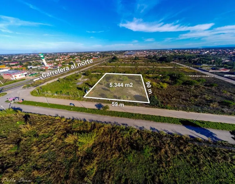 5,343.62 m² lot for sale in the North Zone, near the highway: foto 1 de 2