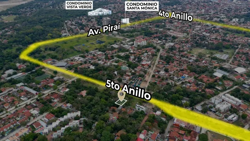 Terreno de 481,37 m² en venta sobre el 5to anillo, Zona Oeste: foto 4 de 6