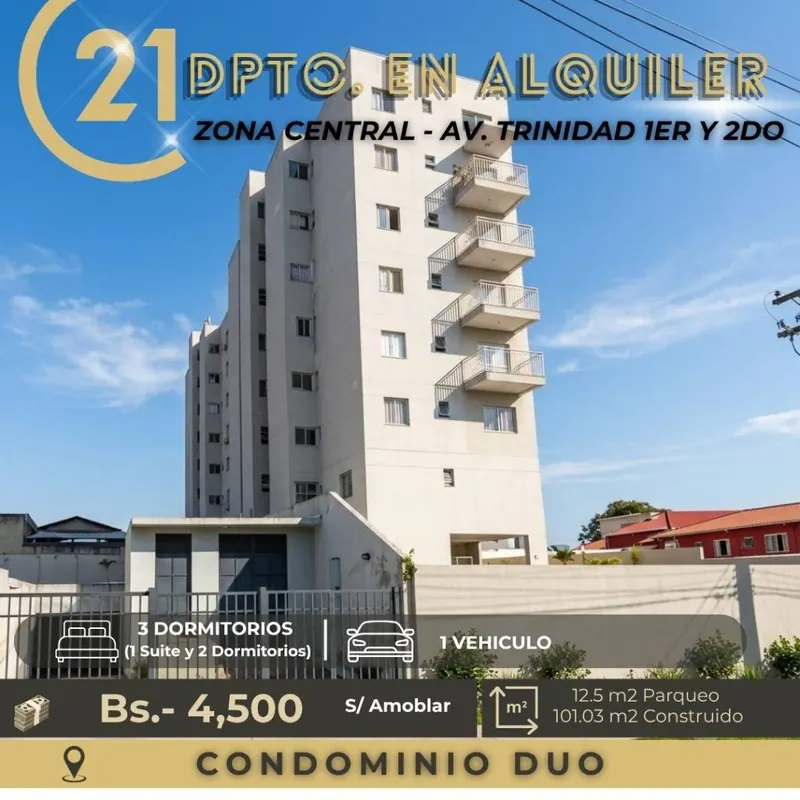 3-bedroom apartment for rent in the Duo gated community: foto 1 de 1