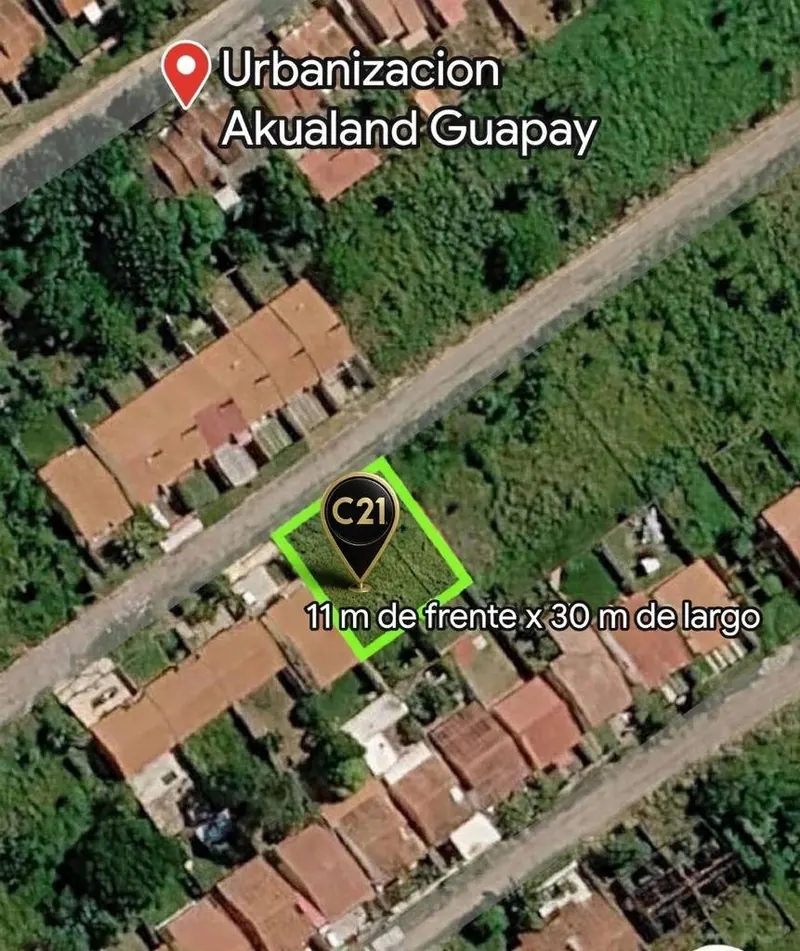 Terreno de 330 m² en venta en la urbanización Akualand Guapay: foto 2 de 3