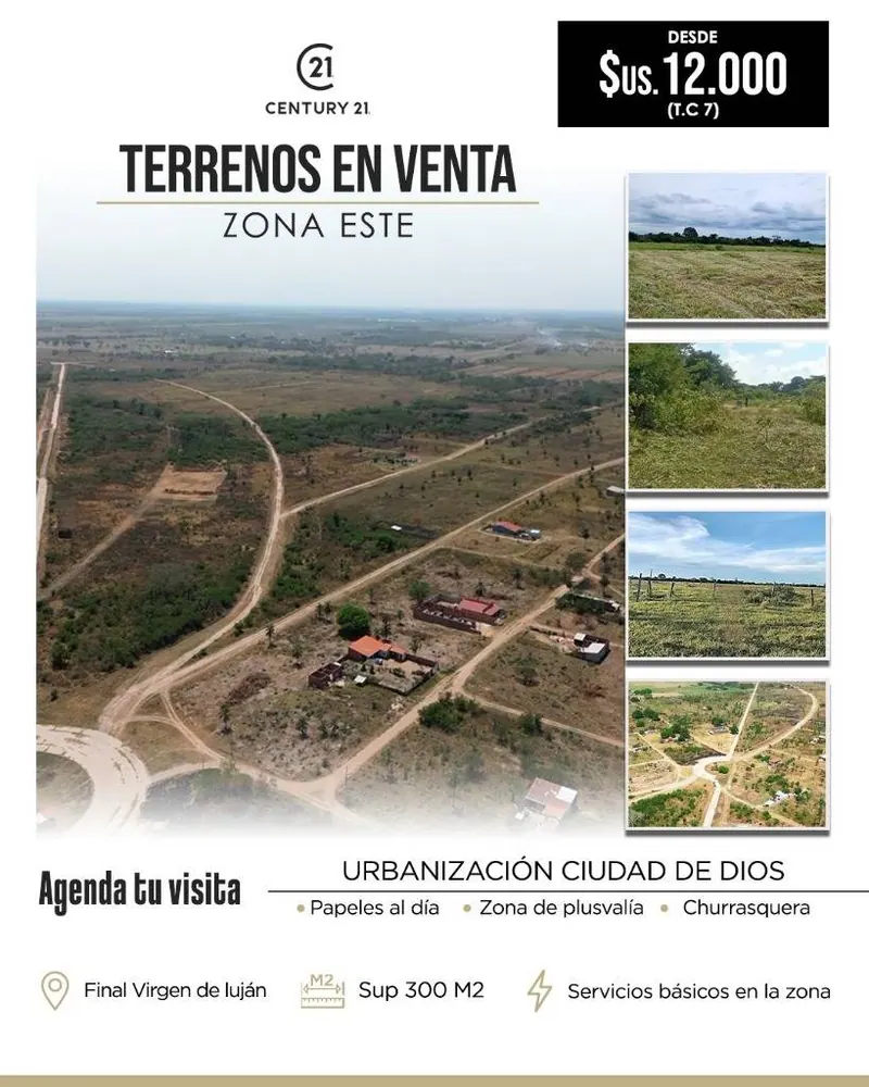 Terreno de 300 m² en venta en la urbanización Ciudad de Dios, Cotoca: foto 1 de 1